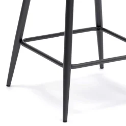 Stilvoller Barhocker mit Schalensitz Creditana Kunstleder Vintage Braun (2er Set)