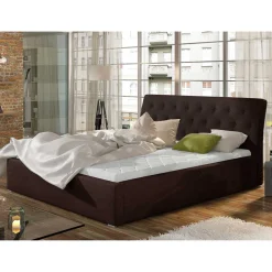 Stoffbett in Braun - Svilia