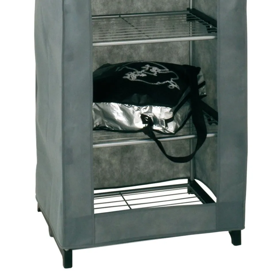 Stoffschrank Katro in Grau