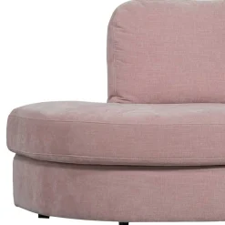 Stoffsofa mit Armlehne rechts in Rosa - Jilatov