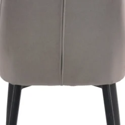 Stoffstühle in hellem Grau - Manchester (2er Set)