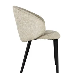 Struktursamt Polsterstühle in Beige - Hakamo (2er Set)