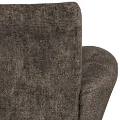 Strukturstoff Sessel in Graubraun - Lorenaru