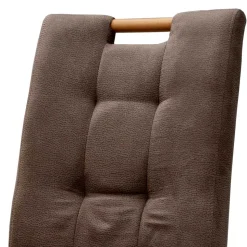 Stuhl in Taupe Microfaser - Adison (2er Set)