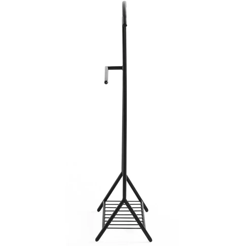 Stummer Diener mit Ablage in Schwarz - Spanola