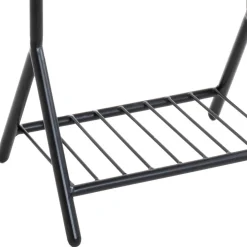 Stummer Diener mit Ablage in Schwarz - Spanola