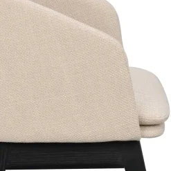 Stylischer Armlehnenstuhl in Beige - Cacamp (2er Set)