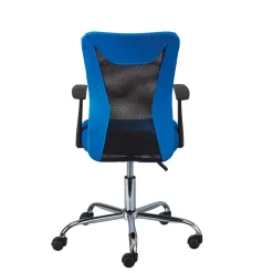 Stylischer Bürosessel in Blau & Schwarz - Klever