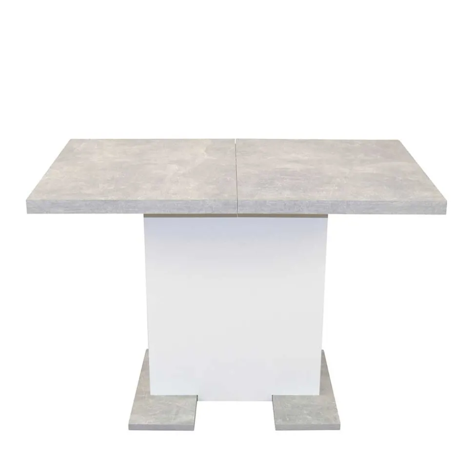 Säulentisch & Schwingstühle Kombi - Bogna (fünfteilig)