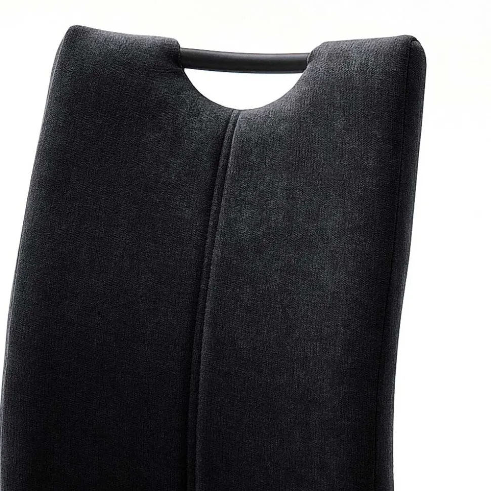 Swingstühle in dunklem Grau - Lacrunia (4er Set)