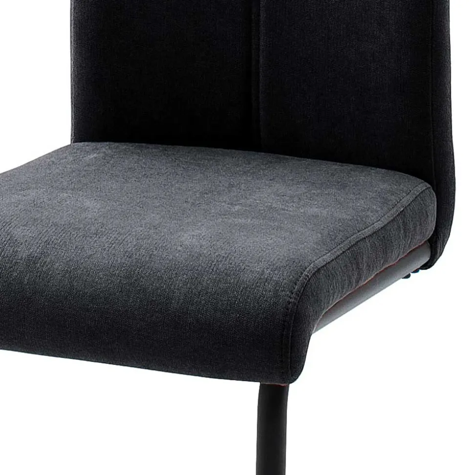 Swingstühle in dunklem Grau - Lacrunia (4er Set)