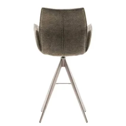 Taschenfederkern-Barstühle mit Armlehnen - Swanda (2er Set)