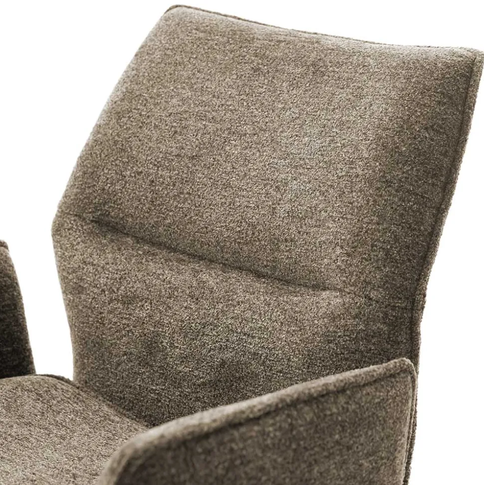 Taschenfederkern-Barstühle mit Armlehnen - Swanda (2er Set)