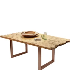 Teak Altholz Tisch mit U-Gestell - Montesa