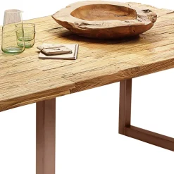 Teak Altholz Tisch mit U-Gestell - Montesa