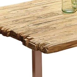 Teak Altholz Tisch mit U-Gestell - Montesa