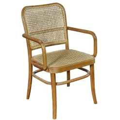 Teak Armlehnenstuhl mit Wiener Geflecht - Crasidio