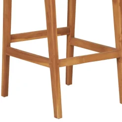 Teak Barstühle mit Kordelgeflecht - Merlan