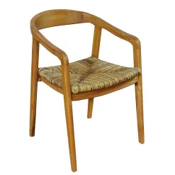 Teak Holzstuhl mit Armlehnen - Donabello