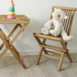 Teak Kinderstühle mit 33 cm Sitzhöhe - Almente (2er Set)