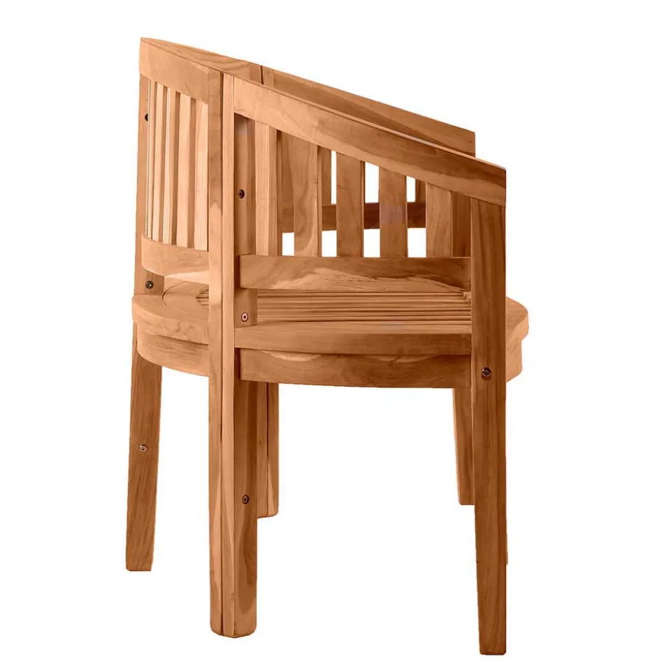 Teakholz Bananenbank für Garten 150x86x61 - Klahuma