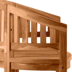 Teakholz Bananenbank für Garten 150x86x61 - Klahuma