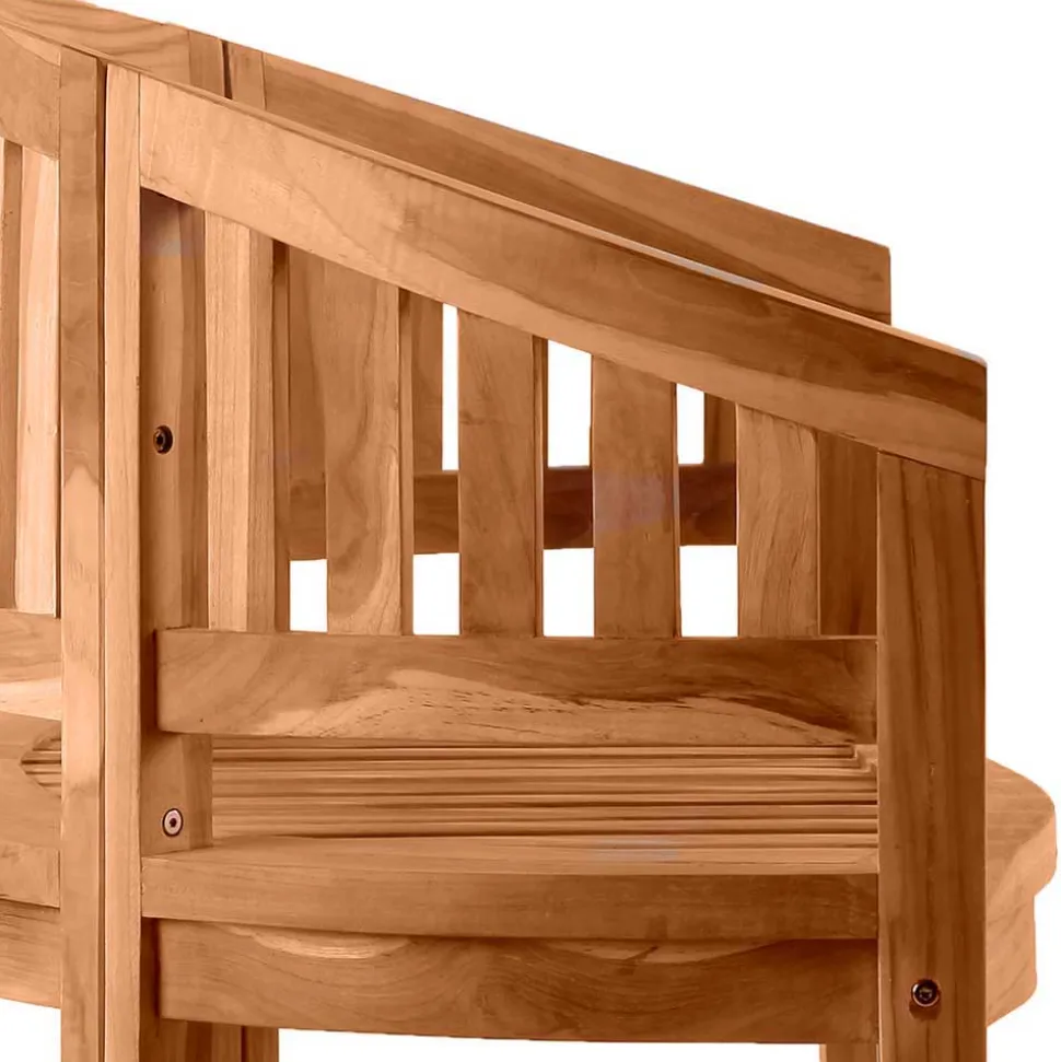 Teakholz Bananenbank für Garten 150x86x61 - Klahuma