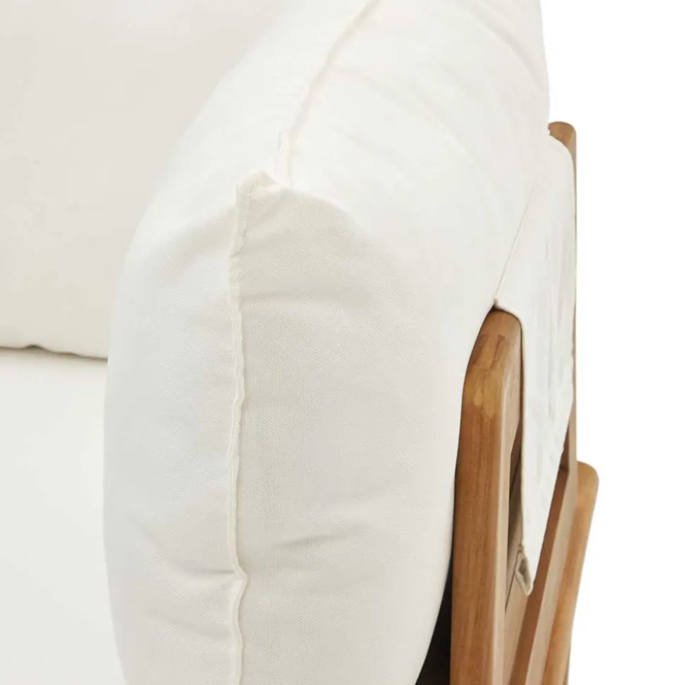 Teakholz Lounge modular & 2 Couchtische - Palm (sechsteilig)