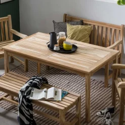 Teakholz Möbelset für den Garten - Klahuma (fünfteilig)