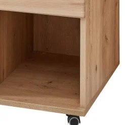 Teilmassive Büroeinrichtung als Set - Emly (fünfteilig)