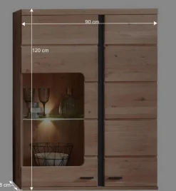 Teilmassive Wohnwand Set - Mattadore (vierteilig)