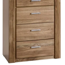 Teilmassive Wohnzimmermöbel aus Wildeiche - Maila (vierteilig)