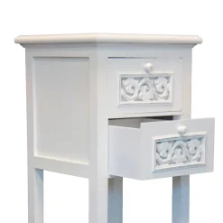 Telefontisch Diamona in Weiß