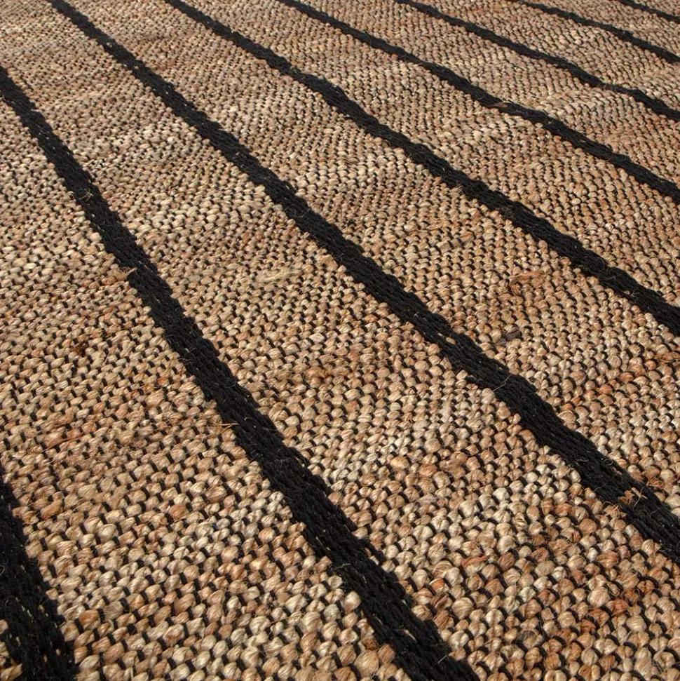 Teppich aus Jute und Baumwolle in Natur - Ruvania