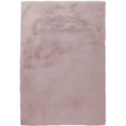 Teppich aus Kunstfell in Rosa - Danah
