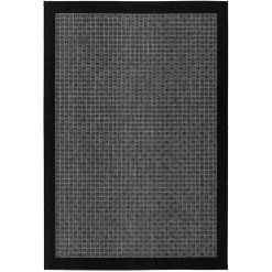 Teppich für Outdoor Indoor in Schwarz & Silbergrau - Cuatro