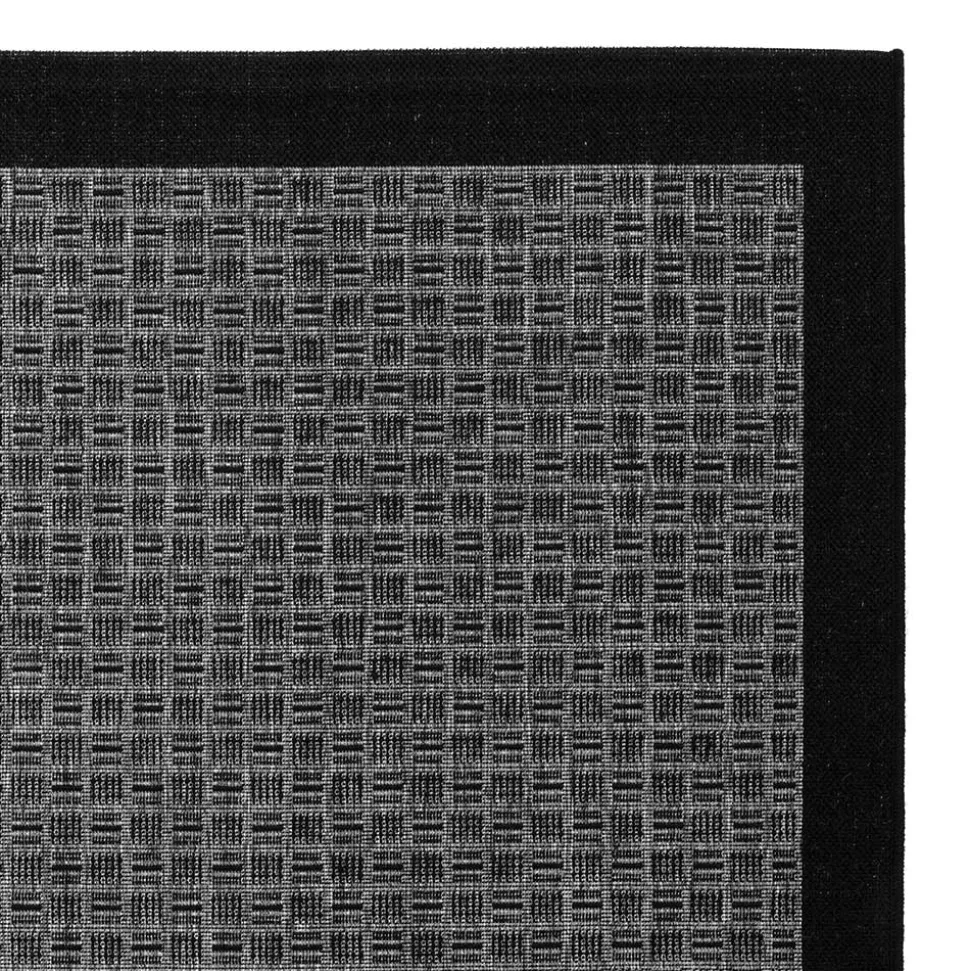 Teppich für Outdoor Indoor in Schwarz & Silbergrau - Cuatro