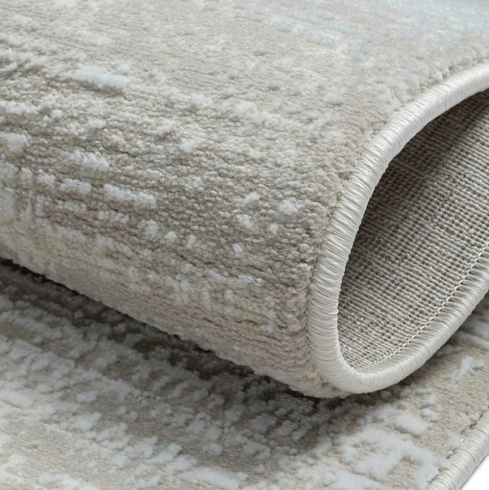 Teppich in Creme & Beige - dezent gemustert - Rondma