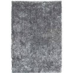 Teppich in Grau mit hohem Flor - Dagello