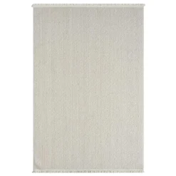 Teppich in Hoch-Tief-Optik mit Fransen - Kilazo