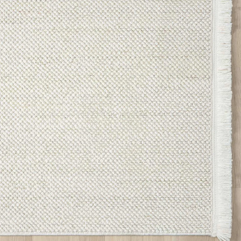 Teppich in Hoch-Tief-Optik mit Fransen - Kilazo