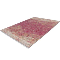 Teppich in Rot und Beige abstrakt - Lergavano