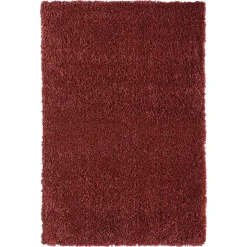 Teppich Läufer in Dunkelrot Hochflor - Carina