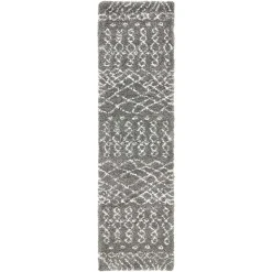 Teppich Läufer mit abstraktem Muster - Hochflor - Cazryn