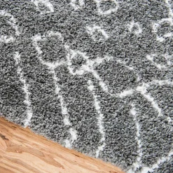 Teppich Läufer mit abstraktem Muster - Hochflor - Cazryn