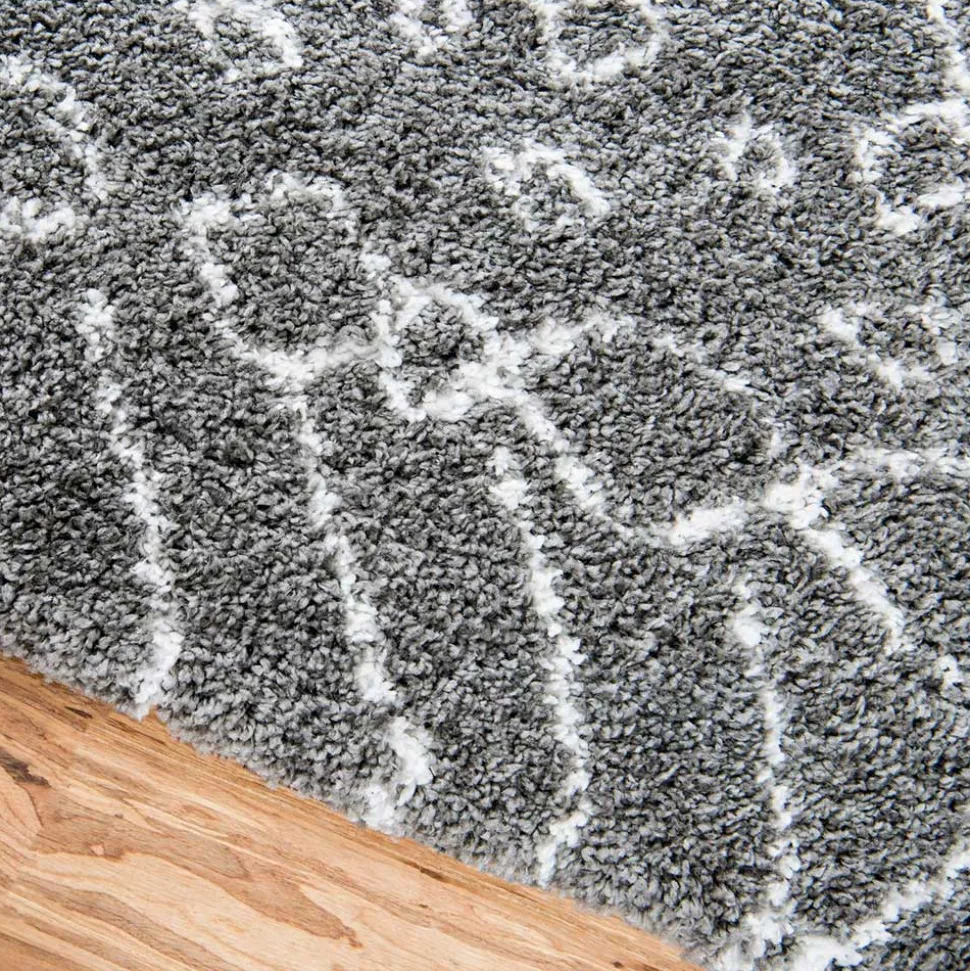 Teppich Läufer mit abstraktem Muster - Hochflor - Cazryn