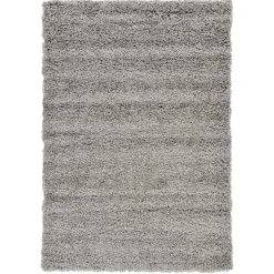 Teppich mit Hochflor in Hellgrau - Sirias