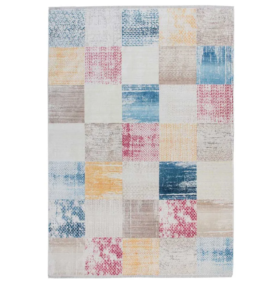 Teppich mit Quadratmuster mehrfarbig - Carmian