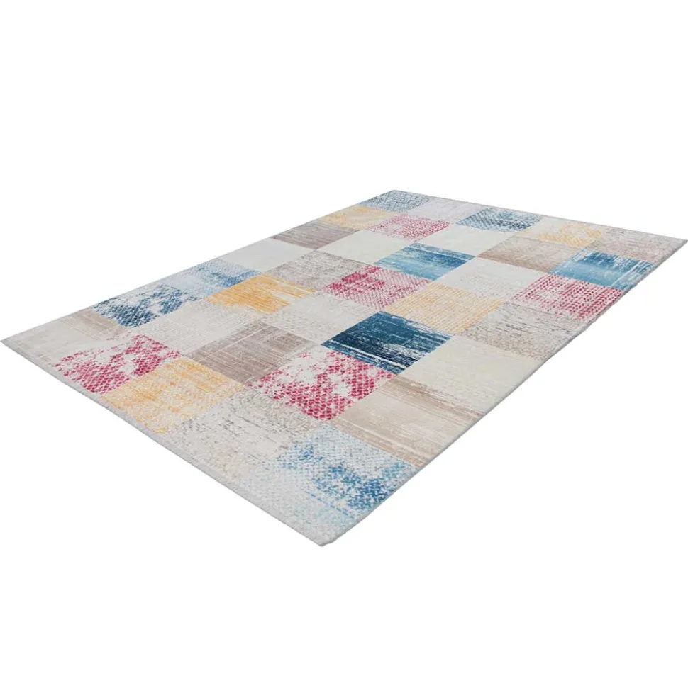 Teppich mit Quadratmuster mehrfarbig - Carmian