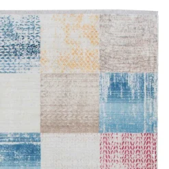 Teppich mit Quadratmuster mehrfarbig - Carmian